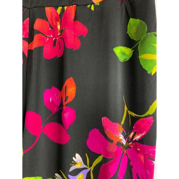 Susan Graver Womens Floral Print Pants - Picture 3 of 7